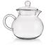 Wholesales hand blown single wall Glass teapots