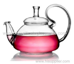 hand blown single wall glass teapots