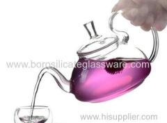 hand blown single wall glass teapots