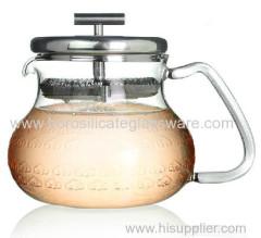 sinlge Wall Glass Teapots with high quality