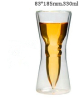 350ml Thin high hand blown double wall beer glass