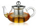 heat resistant single Wall Glass Teapots with infuser