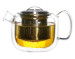 heat resistant single Wall Glass Teapots with infuser