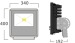 meanwell power supply, 200W ,4000~4500K ,CREE-XBD LED,18000~19000LM,LED flood light