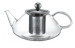 Wholesales hand blown single wall teapots with tea infuser