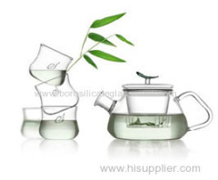 C&C single wall glass teapots with glass infuser