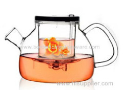 C&C single wall glass teapots with glass infuser