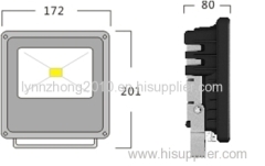 20W, 6000~6500K,IP65, water proof, bridgelux LED, 1680~1800LM,COB LED flood light