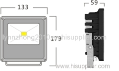 10W, 6000~6500K,IP65, water proof, epistar LED, 890LM,MCOB LED flood light
