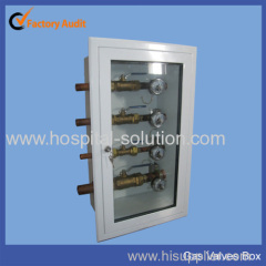 Hospital medical gas value box