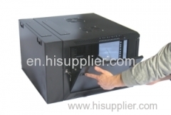Indoor 9U 60kgs Double section Wall Mounted Network Cabinet Acid Pickling , 19inch