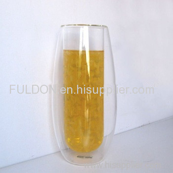 C&C Glass borsoilicate transparent double wall glass cups