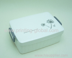 Heat transfer printed films for lunch box