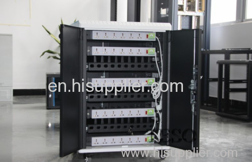 High Precision Laptop Charging Trolleys , Floor Standing Charging Stations