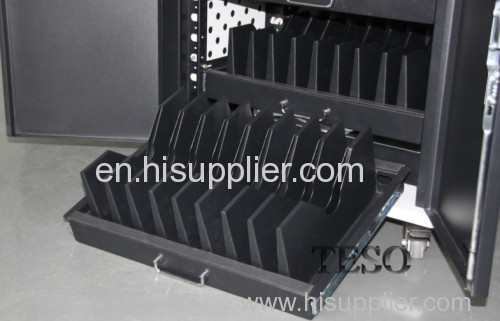 Metal Laptop Charging Trolley 19" , Floor Standing