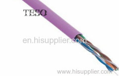 HDPE UTP Cat5e Ethernet Lan Cable Twisted Pair With 24AWG , Solid