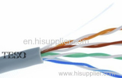 HDPE UTP Cat5e Ethernet Lan Cable Twisted Pair With 24AWG , Solid