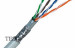 SFTP Cat5e Ethernet Lan Cable Bare Copper With Shielded , PVC Jacket