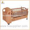 Baby Wooden Playpen Automatic Swing Baby Crib , Baby Wooden Bed
