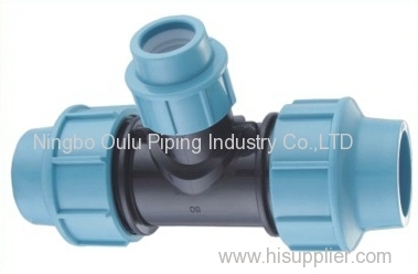 Tee/PP Compression Fittings Reducer Tee