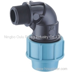 Elbow/PP Compression Fittings Male Elbow
