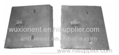 DF639 Cr18 Feed Chute Liner Castings with Hardness More Than HRC57