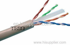 Twisted Cat6 Ethernet Lan Cable UTP For Gigabit Ethernet , Solid