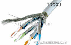 SSTP Cat6 Lan Cable / 250MHZ Gigabit Ethernet Cable Shielded