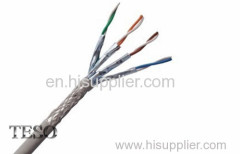 SSTP Cat6 Lan Cable / 250MHZ Gigabit Ethernet Cable Shielded