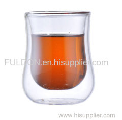 C&C pure hand blown borosilicate double wall glass cups