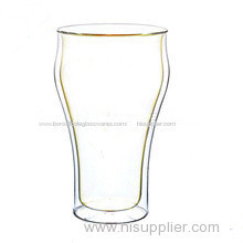 Heat -Resistant borosilicate double wall glass cup