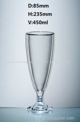 450ml innovative design high borosilicate double walll wine glass