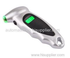 Digital tire gauge with LCD back light and head light