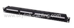 24 ports rj45 cat5e patch panel