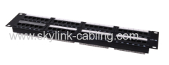 24 ports rj45 cat5e patch panel