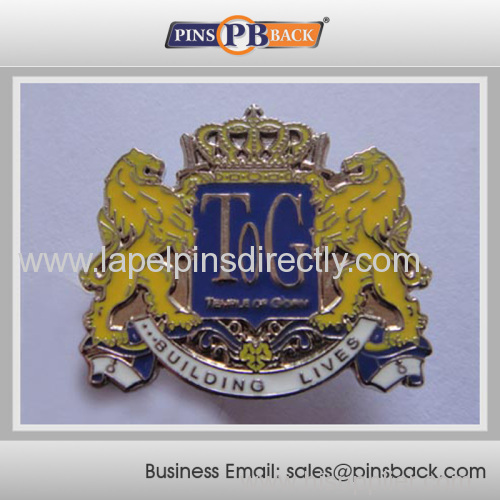 Custom die cast metal badge emblem lapel pin/soft enamel lapel pin/3D die cast engraved lapel pins
