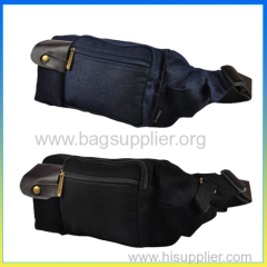 Fashion canvas sports belt pouch motorcycle waist bag