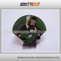 Metal trading baseball lapel pin