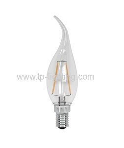 LED BULB C 35 F LED CANDLE flame 2W ROSH CERTIFICATED