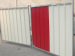 Fully closed solid security fence panels
