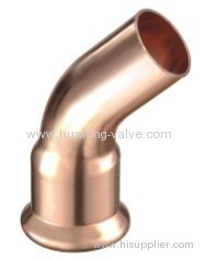 Copper press 45 Degree Street Elbow