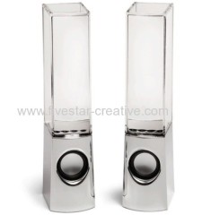 New USB Powered Colorful LED Fountain Dancing Water Mini Music Speakers for iPhone iPod Samsung Blackberry MP3