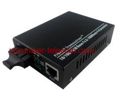 10/100/1000 Mbps Dual Fiber Media Converter