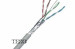 HDPE FTP Network Ethernet Lan Cable Cat5e 24AWG For Server Cabinet