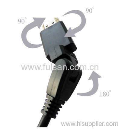 1080p swivel hdmi cable with ethernet