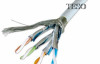 SSTP Cat6a Network Ethernet Lan Cable 500MHz 10 Gigabit , Bare Copper