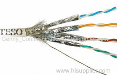 SSTP Cat6a Network Ethernet Lan Cable 500MHz 10 Gigabit , Bare Copper