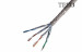 Solid S/FTP Cat6a Ethernet Lan Cable 23Awg High Speed For Networking