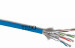 Solid S/FTP Cat6a Ethernet Lan Cable 23Awg High Speed For Networking