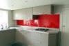 Sinoy 4mm Traffic Red Lacquered Glass 6mm For Bars , Lacobel Clear Float Glass